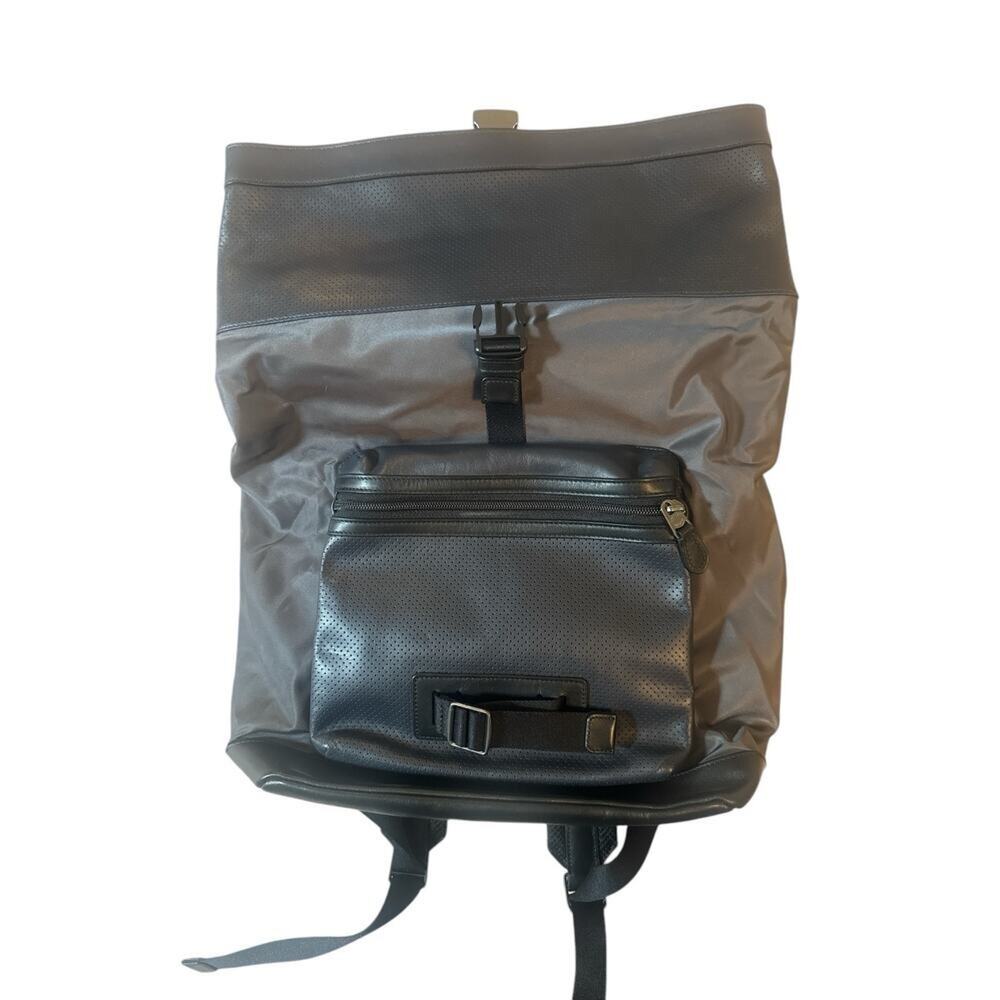 Coach Terrain Explorer Rolltop Backpack Nylon Leather NWOT - Picture 2 of 16